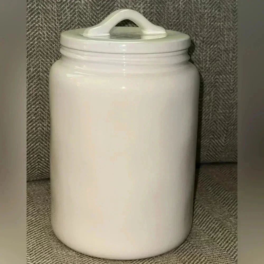 HTF Rae Dunn Magenta Artisan Collection BROWN SUGAR Canister (Lrg) Blk/Wht